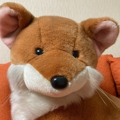 北海道　キタキツネ　ぬいぐるみ　ビッグサイズ　全長60cmの画像