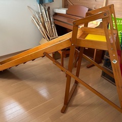 木製滑り台の画像