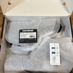 KOMINE バイクシューズ ブラック ボアダイヤル　27.5cm 中古の画像