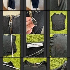 ZARA W&B COLLECTION 半袖チュニック Lサイズ　ブラックの画像