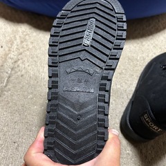 未使用！SPORT FASHION SHOESファー付きブラックムートンブーツの画像