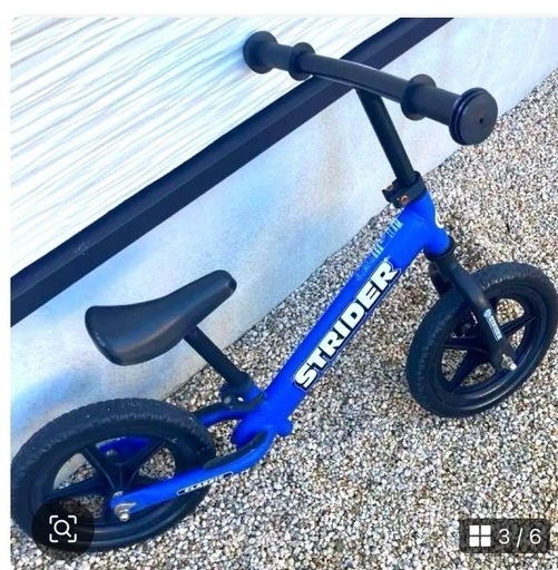 美品 STRIDER バランスバイク 12インチ 青 日本正規品