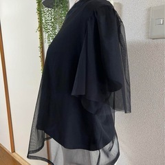 シュガースプーン Tシャツ プルオーバーセット シースルー　ブラックの画像