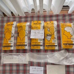 22★毛染め★👂耳カバー👂★シャワーキャップ★🧤手袋🧤★の画像