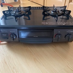 美品　二口ガスコンロ