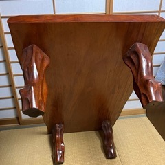 一枚板ローテーブル座卓の画像