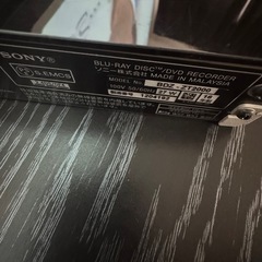 SONY ブルーレイレコーダーの画像
