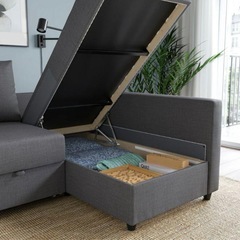 【自宅引き取り】IKEA ソファベッド FRIHETEN フリーヘーテンの画像