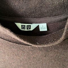 【ユニクロ】ブラッシュドジャージーモックネックTシャツの画像