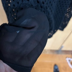 未使用品！HUG+U黒 ニット　ロングスカートの画像