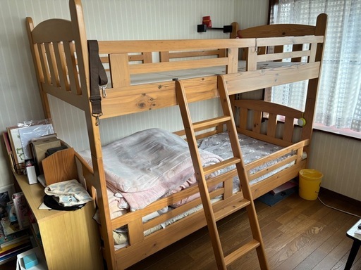 中古2段ベット「引き取り限定」 (太郎) 米子のベッド《二段