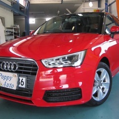 アウディ　A1 スポーツバック　1000cc TFSI スポーツ　レッド×ブラック　2トーンの画像