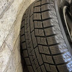 202505045【札幌】175/70R14　冬タイヤ　スタッドレス　ダンロップ　社外14インチアルミ　早い者勝ち♪　ヴィッツ　シエンタ　フィットなどの画像