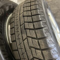 202505045【札幌】175/70R14　冬タイヤ　スタッドレス　ダンロップ　社外14インチアルミ　早い者勝ち♪　ヴィッツ　シエンタ　フィットなどの画像