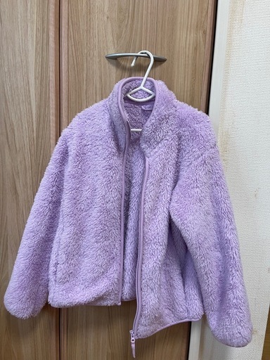 ③UNIQLO ユニクロ130 フリースピンク (トトロん) 上野芝の