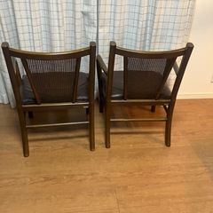 必要な方　飛騨イバタ　肘付ダイニングチェア　オールドアンティークUSED品の画像
