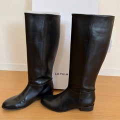 【美品】レプシィム ロングブーツ 【Lサイズ】 ブラック　箱有りの画像