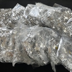 雪結晶、スター　シルバー　
装飾用　ワイヤー　　の画像