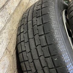 202505044【札幌】195/65R15　スタッドレス　冬タイヤ　15インチテッチントヨタカバー付　ice FRONTAGE　ノアヴォクなどの画像