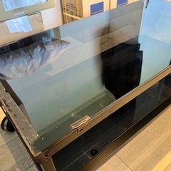 テレビ台 ガラステーブルの画像