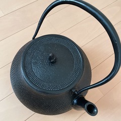 南部鉄器 刻印有り 直径約21cm 鉄瓶の画像