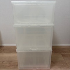 無印良品　ポリプロピレン 収納ケース 3個セットの画像