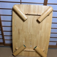 取引中！木製長方形座卓 ナチュラルウッドローテーブルの画像
