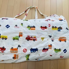 【日本製　ガーゼ素材　お昼寝布団セット】の画像