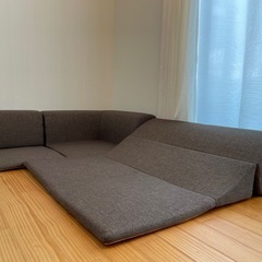 ローソファー　コーナーソファー　3点セットの画像