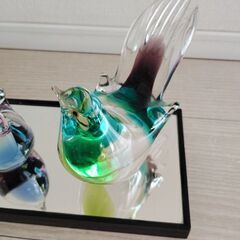 マルティグラス　鳥の置物 小の画像