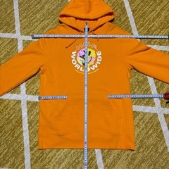 😎1😎HUF・可愛いオレンジフーディ・プルパーカー😎の画像