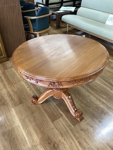ラウンドテーブル【町田市再生家具】　251787
