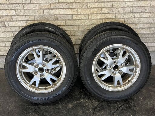 202508122【札幌】195/65R15　スタッドレス　冬タイヤ　社外15インチアルミ　ヨコハマ　プリウスなど