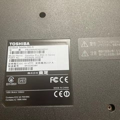 Toshiba 東芝　ノートパソコン　の画像
