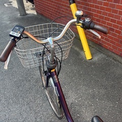 Panasonic 電動アシスト自転車 パープルの画像
