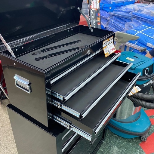 E-Value チェスト&キャビネット ブラック ETR108 ツール収納 工具箱 【店頭引取限定】