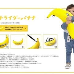 【未使用品】ストライダー　バナナ型　クッションバッグの画像