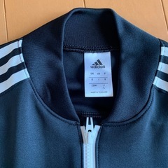 adidas アディダス　 ジップアップジャージ L 黒 3本ラインの画像