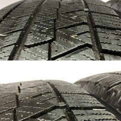 【BS BLIZZAK VRX2 215/65R16】スタッドレス【BALMINUM TR10 16インチ 6.5J5HPCD114.3+38】バリ溝 ブラック アルファード等　(STI031)の画像