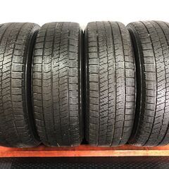 【BS BLIZZAK VRX2 215/65R16】スタッドレス【BALMINUM TR10 16インチ 6.5J5HPCD114.3+38】バリ溝 ブラック アルファード等　(STI031)の画像