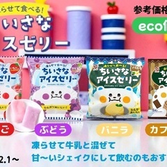 凍らせて食べるゼリー、エスターバニービスケット入荷