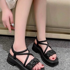 【新品】24cm　厚底サンダルの画像