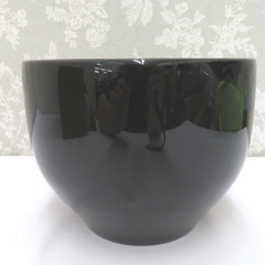 骨董・民芸品 輪島塗 松喰鶴蒔絵 花器 花生 鉢 フラワーベース 漆器 黒 箱有 インテリア【中古】 【キモノオフ野々市若松店】の画像