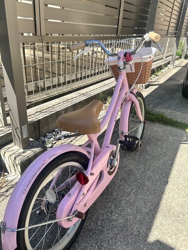 完売　子供用自転車　女の子向けピンク色