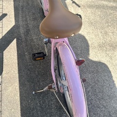 子供用自転車　女の子向けピンク色の画像