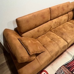 中古品！左カウチソファの画像