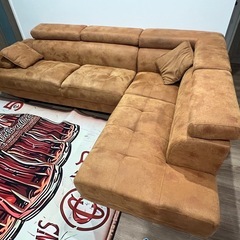 中古品！左カウチソファの画像