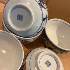 未使用★有田焼　弥生窯　絵変わり　どんぶり揃　5客セットの画像