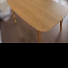 ダイニングテーブル ウォールナット オーク 120 cm 天然木 テーブルのみ 単品 長方形 120 × 75 高さ 70 cm ダイニング テーブル 木製 木目 食卓テーブル シンプル 北欧 おしゃれ モダン カフェの画像