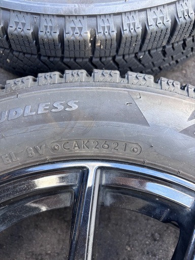 NBOXカスタム　スタッドレスタイヤ　BRIGDESTONE BLIZZAK　VRX2 155/65R14